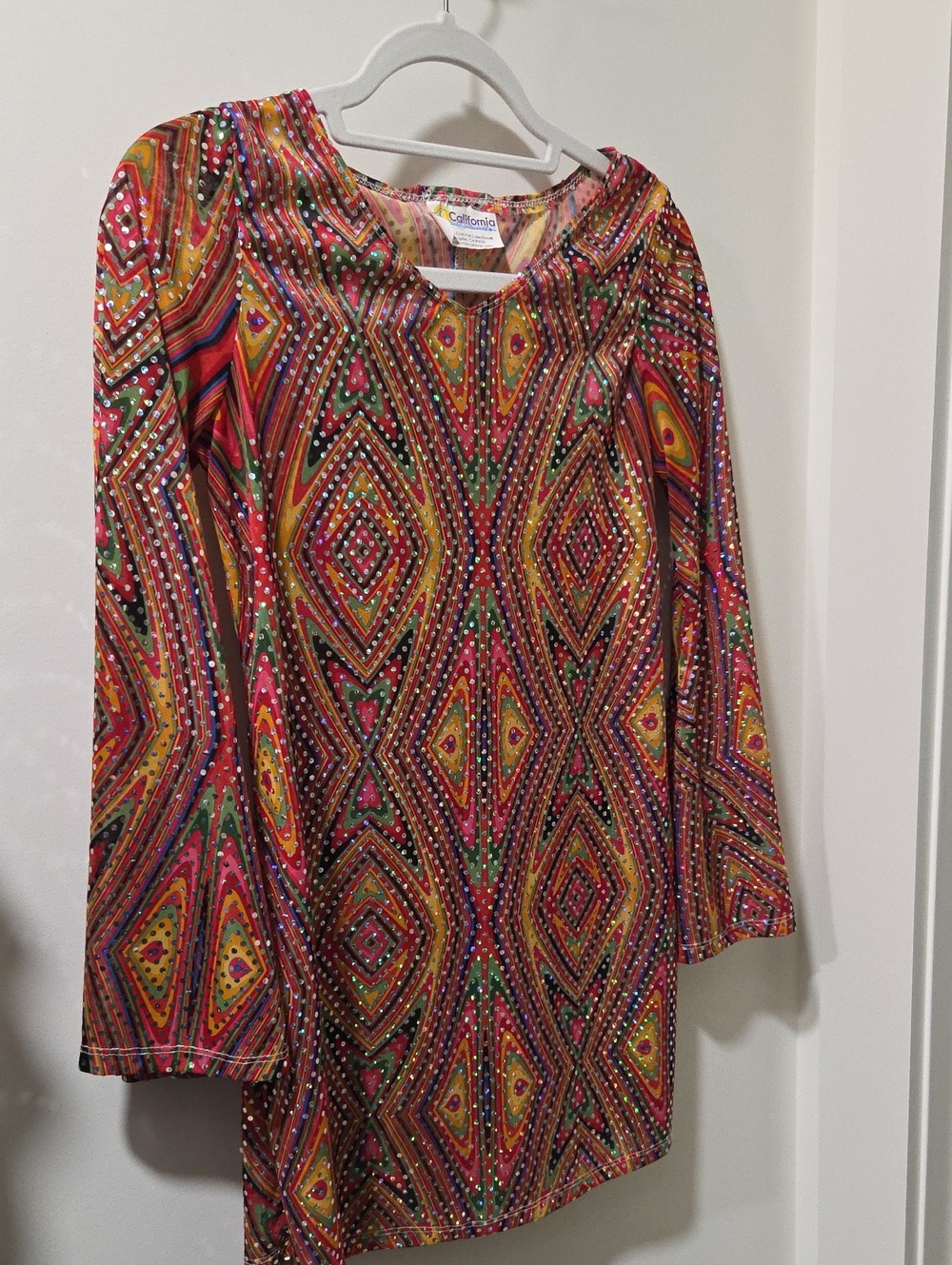 California Costumes Multi-Color Geometric Print Kids Top